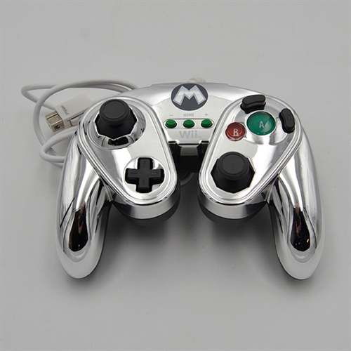 Metal Mario Wii GameCube Controller - Nintendo WiiWiiU (B Grade) (Genbrug)